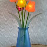 Lampe fleurs 1980