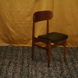 Suite de 4 chaises en teck années 60 Gessef
