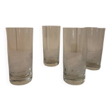 Grands verres en cristal krosno