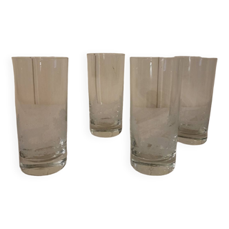 Large krosno crystal glasses