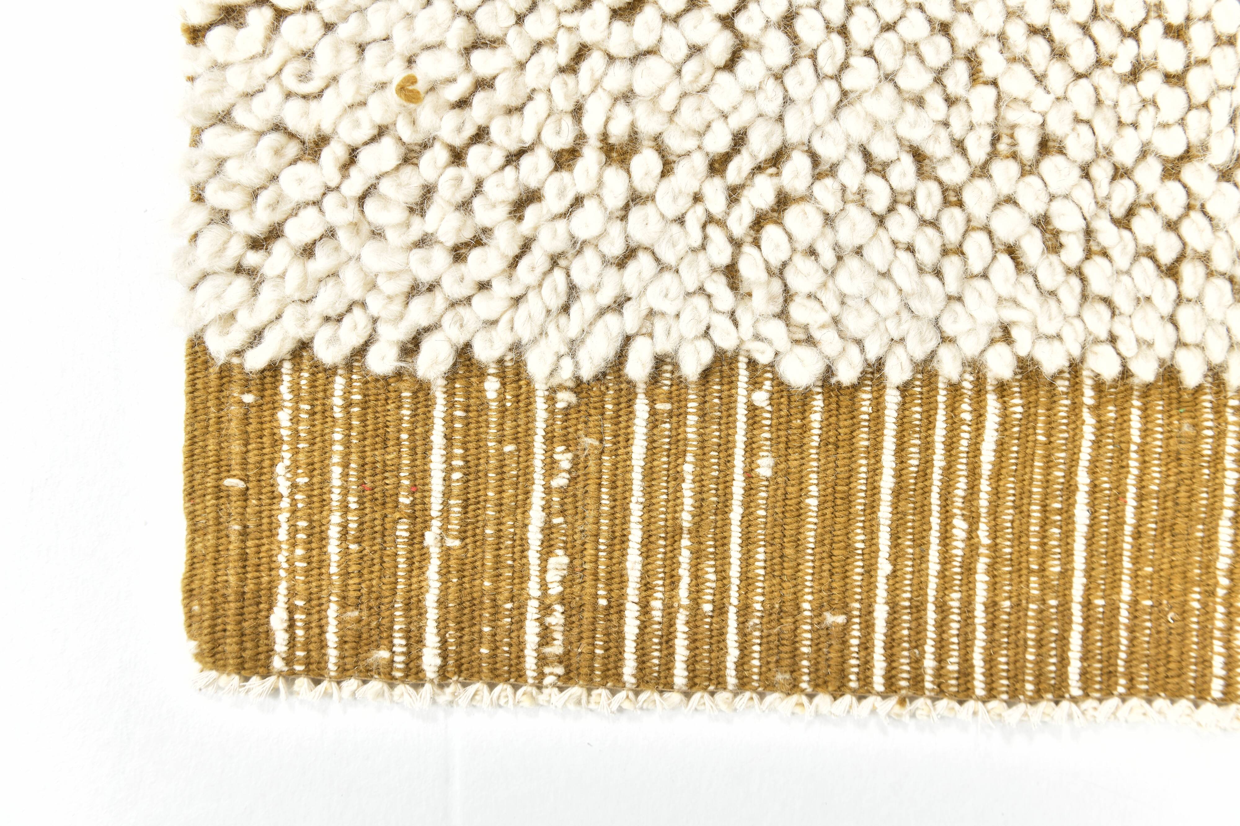 Dark Mustard Beige Ethnic Vintage Rug, 130x215Cm