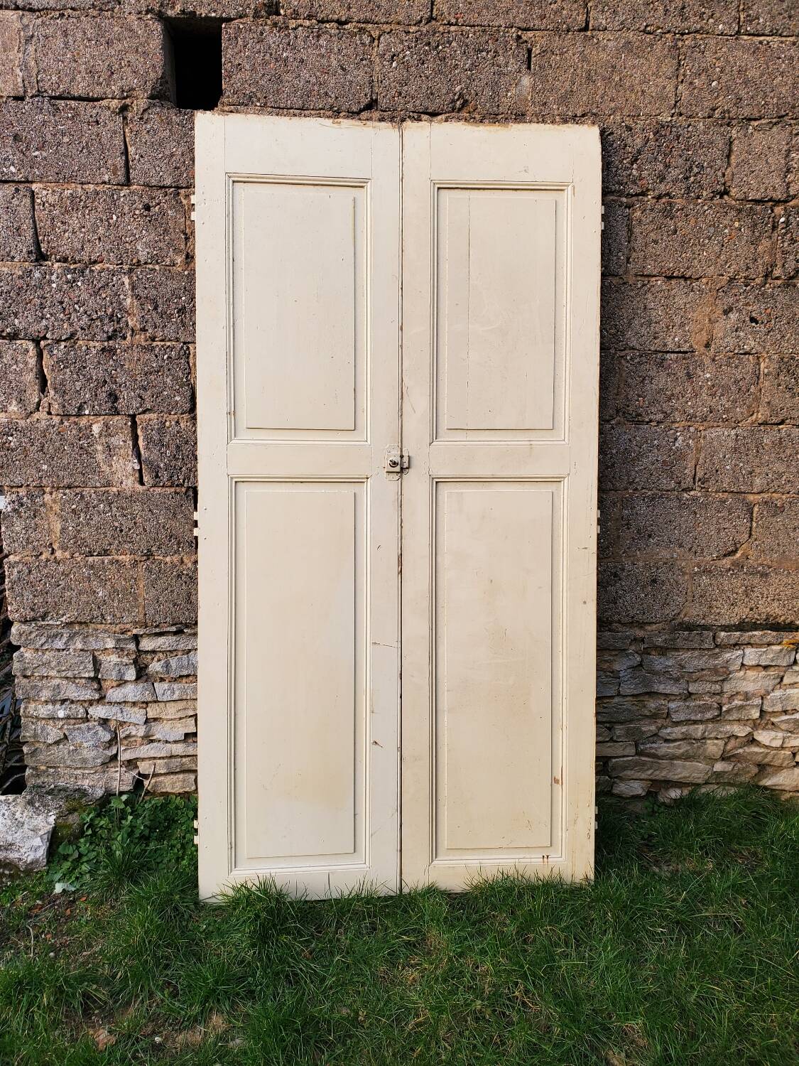 Pair of antique cupboard doors