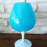 Vase opaline bleue