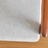 Canapé scandinave deux places, gris clair