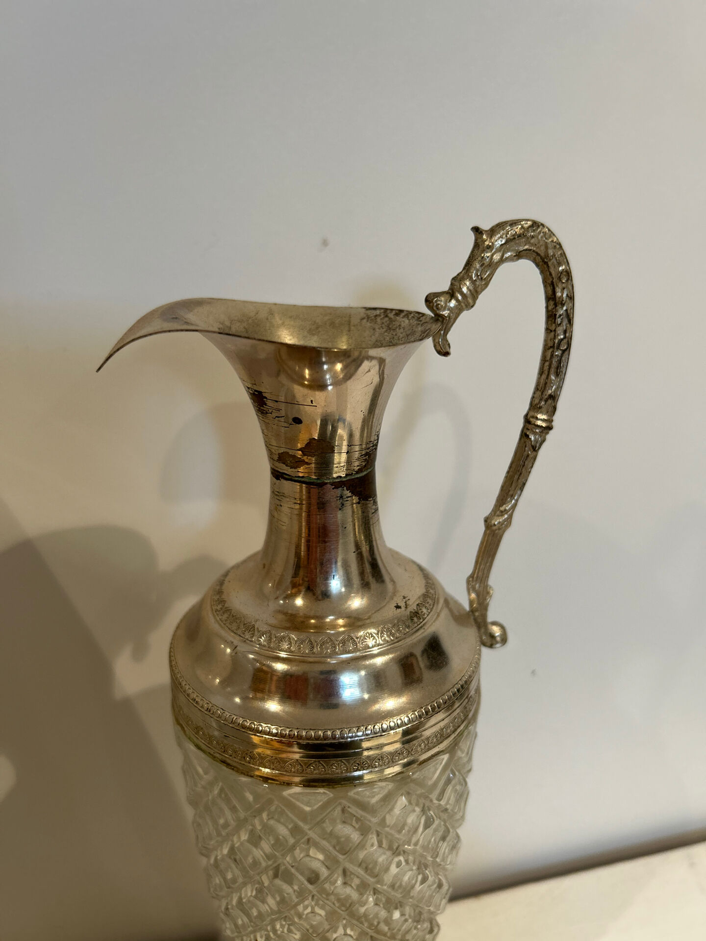 Silver-plated carafe