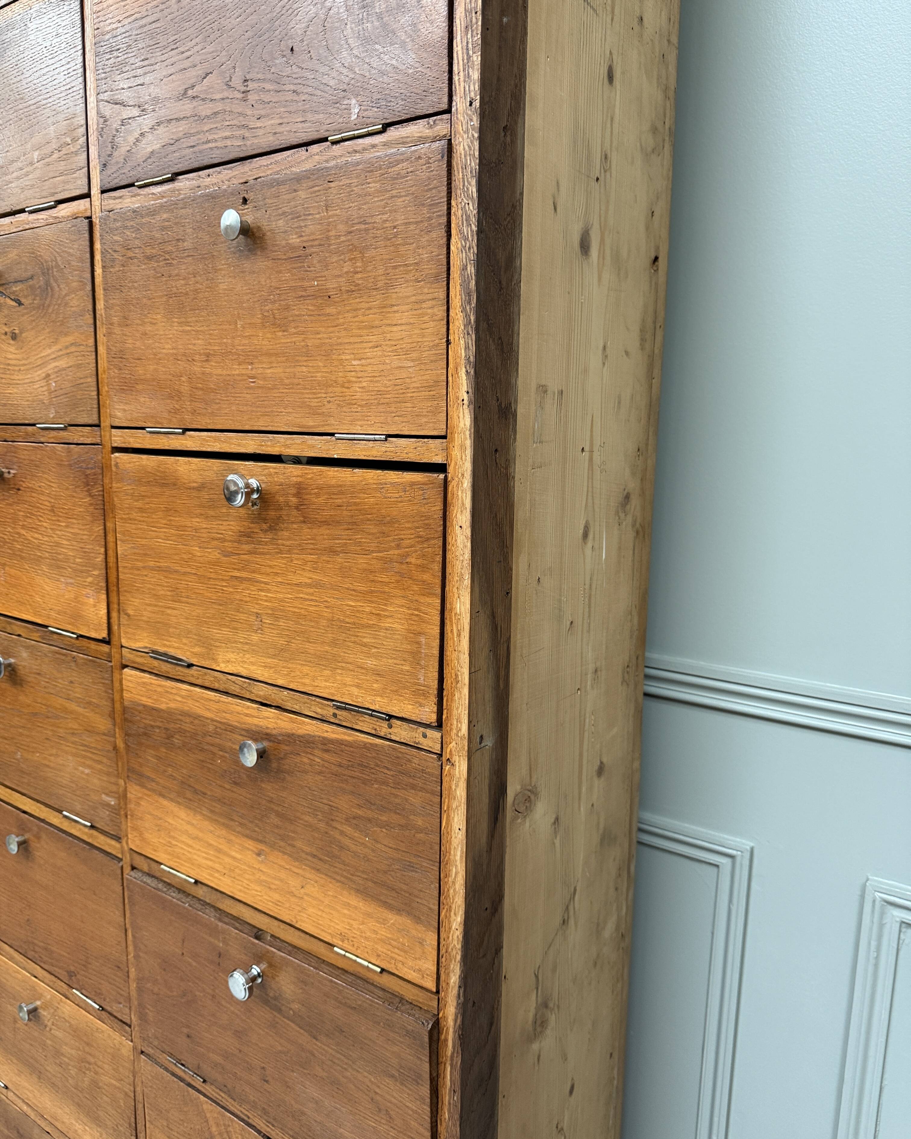 Pair of large drop-front notary cabinets (refurbished)