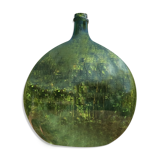 Very imposing demijohn green bombonne