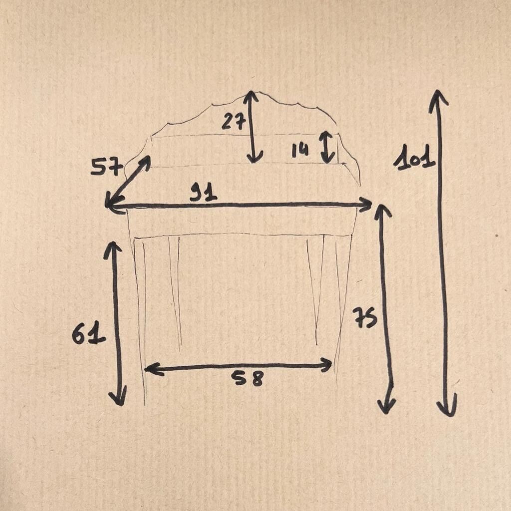 Vintage marble and wood toilet table