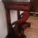 Consoles pair restoration in mahogany and black granite