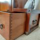 Small vintage Roche Bobois piece of furniture in Asian-style wood.