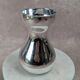 Vintage silvered glass vase