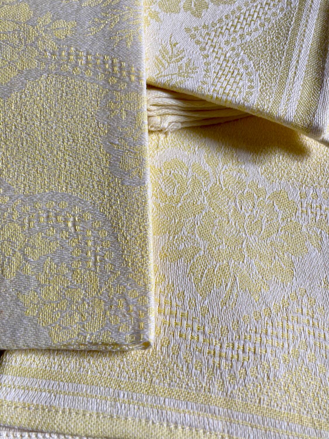 Set de 12 serviettes damassées
