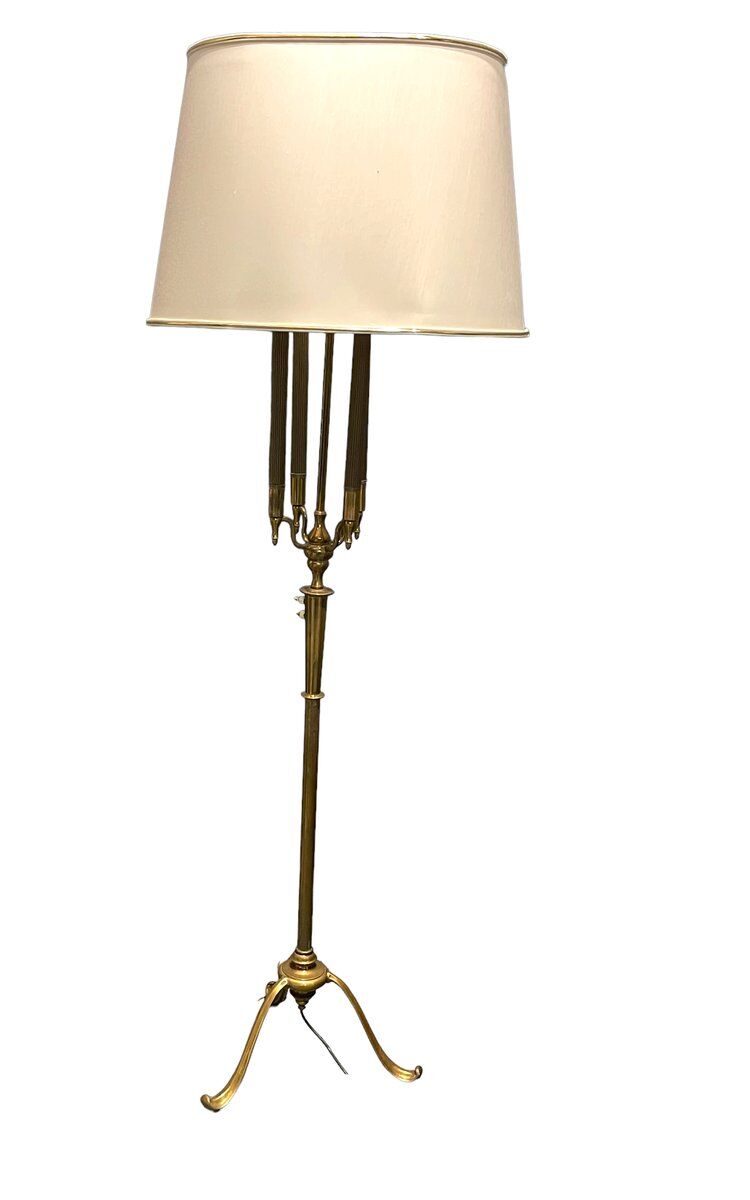 Bronze Floor Lamp by Pietro Chiesa, Italy, 1950s