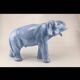 Light blue ceramic elephant