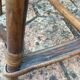 Vintage rattan children's armchair