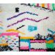 Colorful Berber carpet 265x146cm