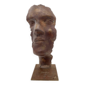 Visage en bronze - statuette