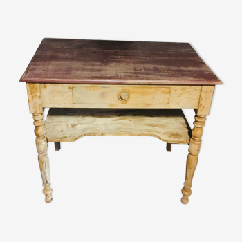 Table console dessus  rouge