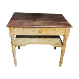 Red console table on top