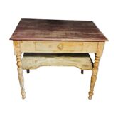 Red console table on top