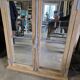 Eighteenth-century oak window mirror.