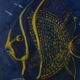 Oil on canvas fish angel