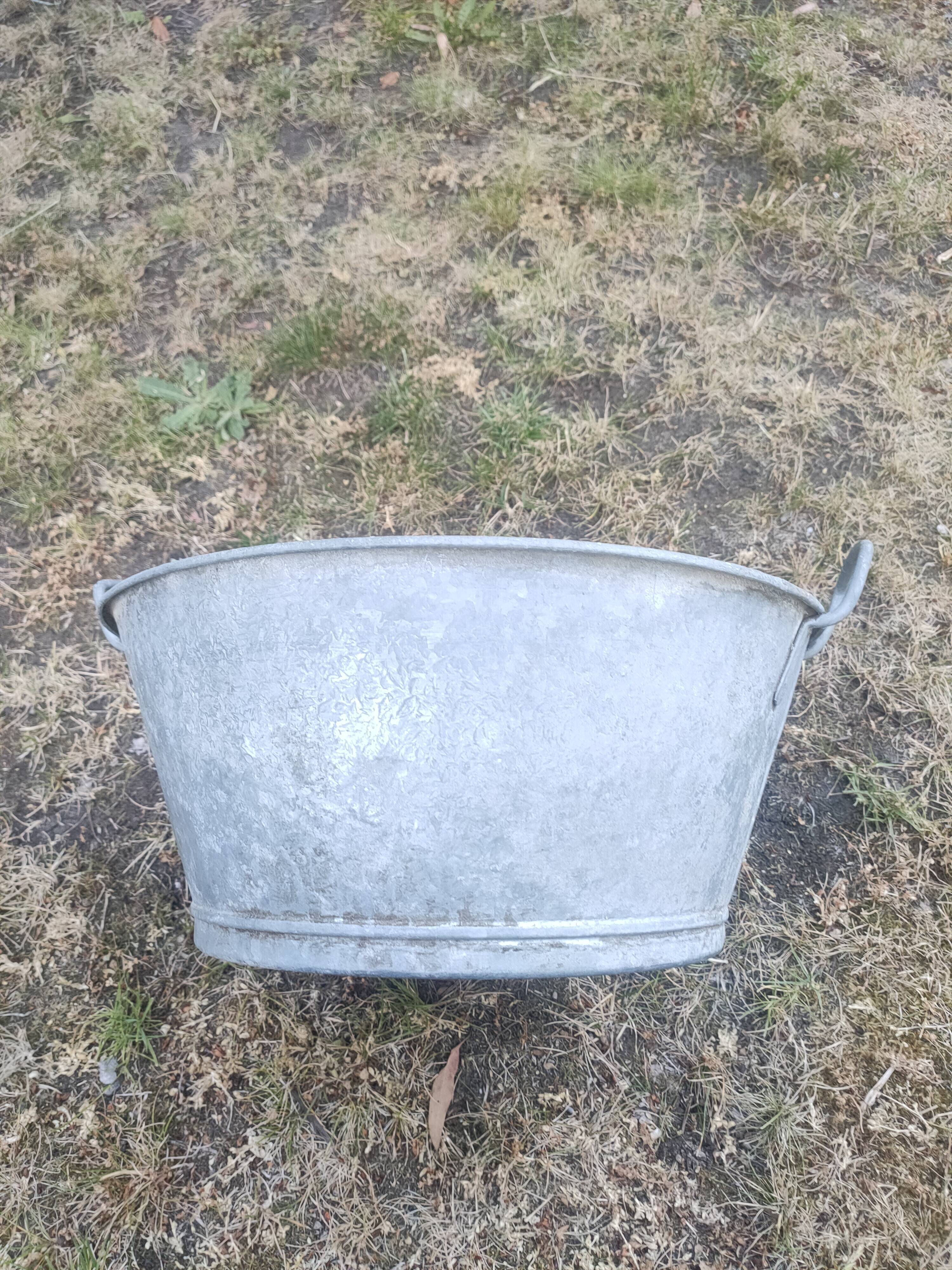 Old zinc basin