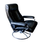 Mid-century reclining swivel lounge chair, 1960
