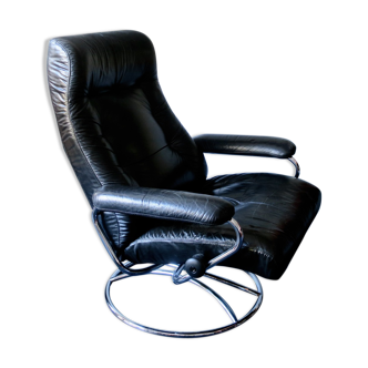 Mid-century reclining swivel lounge chair, 1960