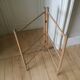 Ancien porte serviettes bois naturel