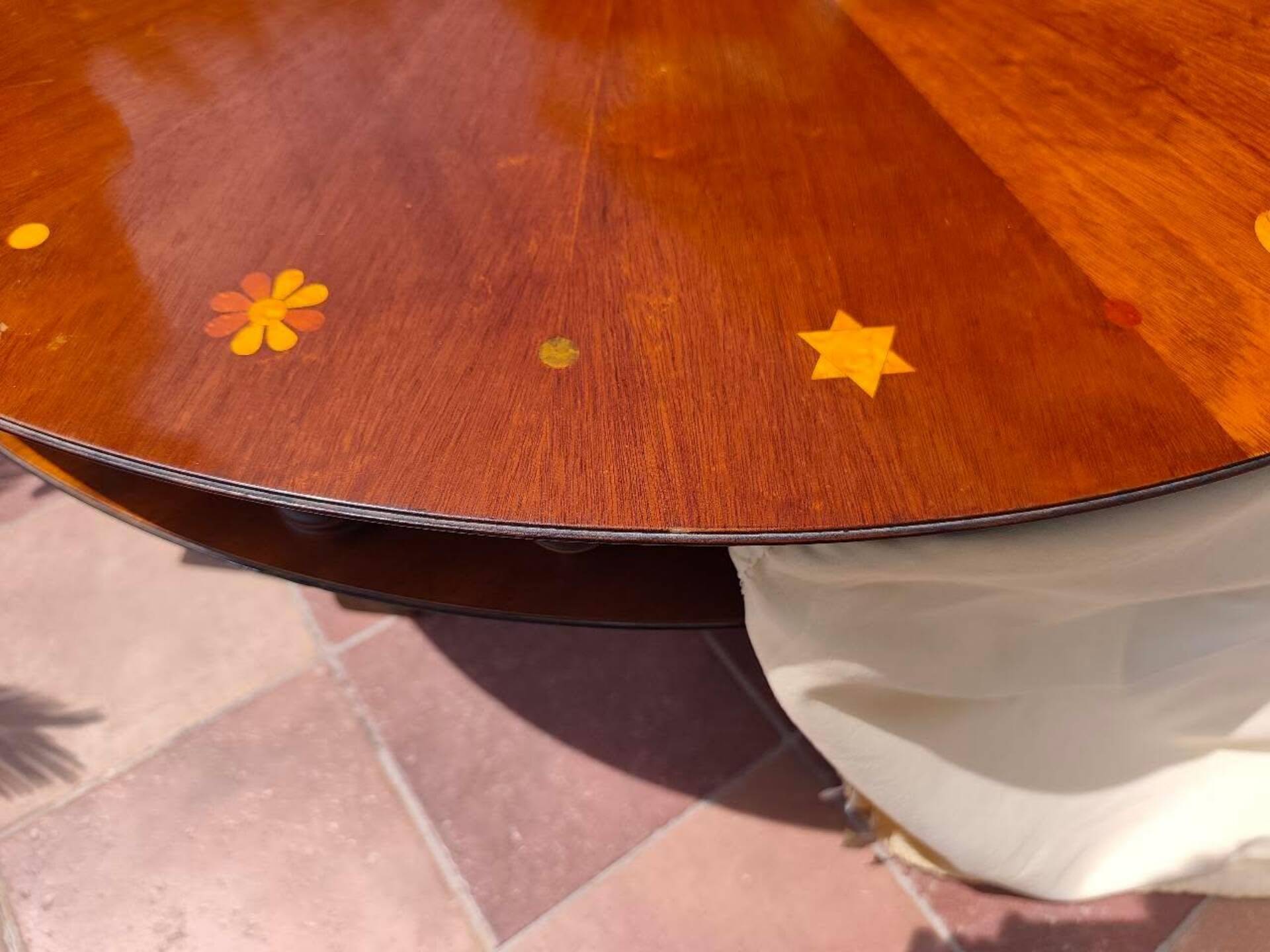 Unique cherry-wood table from Italy 60/70'