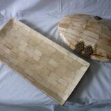 Rectangular bone tray, 34.5 cm