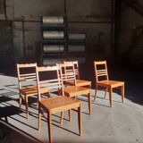 Set of 5 chairs 1950