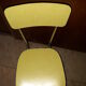 Paire de chaises en formica jaune  vintage