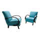 2x Fauteuils Jindrich Halabala originaux 1940