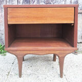 Scandinavian teak bedside table, 60s