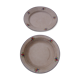 Hollow round dish and round dish in Gien earthenware nice model