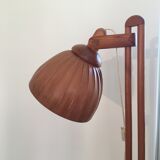 Vintage lamp 1960 wood goes up and down