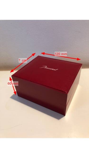 Paire de repose-couteaux en cristal de Baccarat, avec boîte d'origine