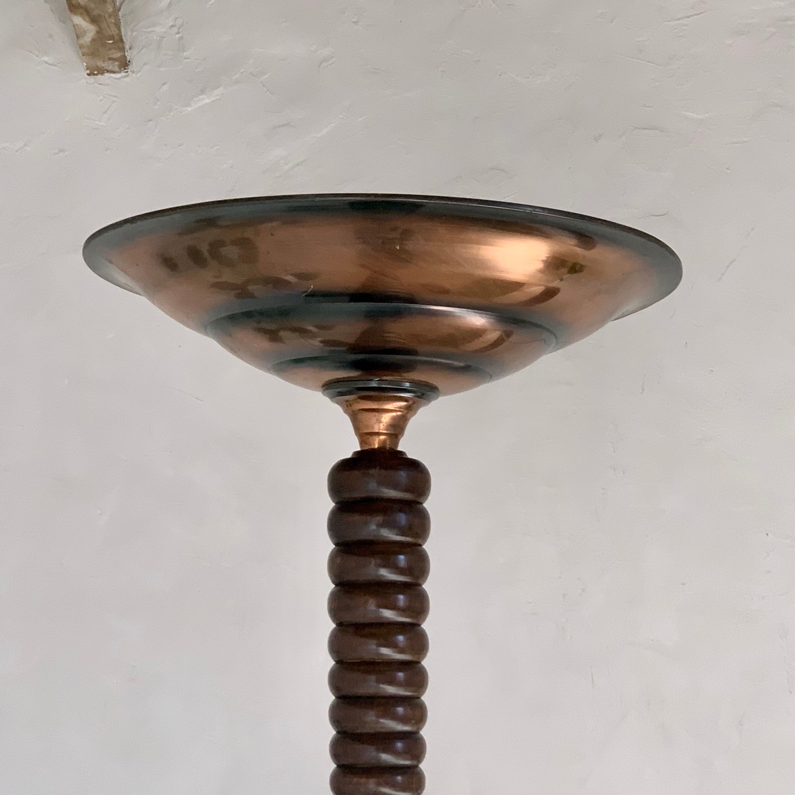 Vintage floor lamp Art Deco 1940