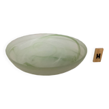 Baguier vide poche pâte de verre verte H