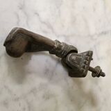 19th century cast iron door knocker, hand shape
