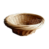 Corbeille en osier tressé