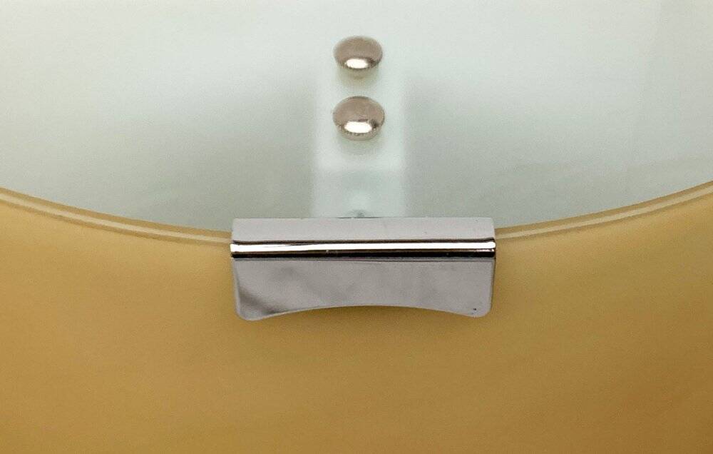 Postmodern vintage Italian glass wall lamp by Lucitalia, 1970s.