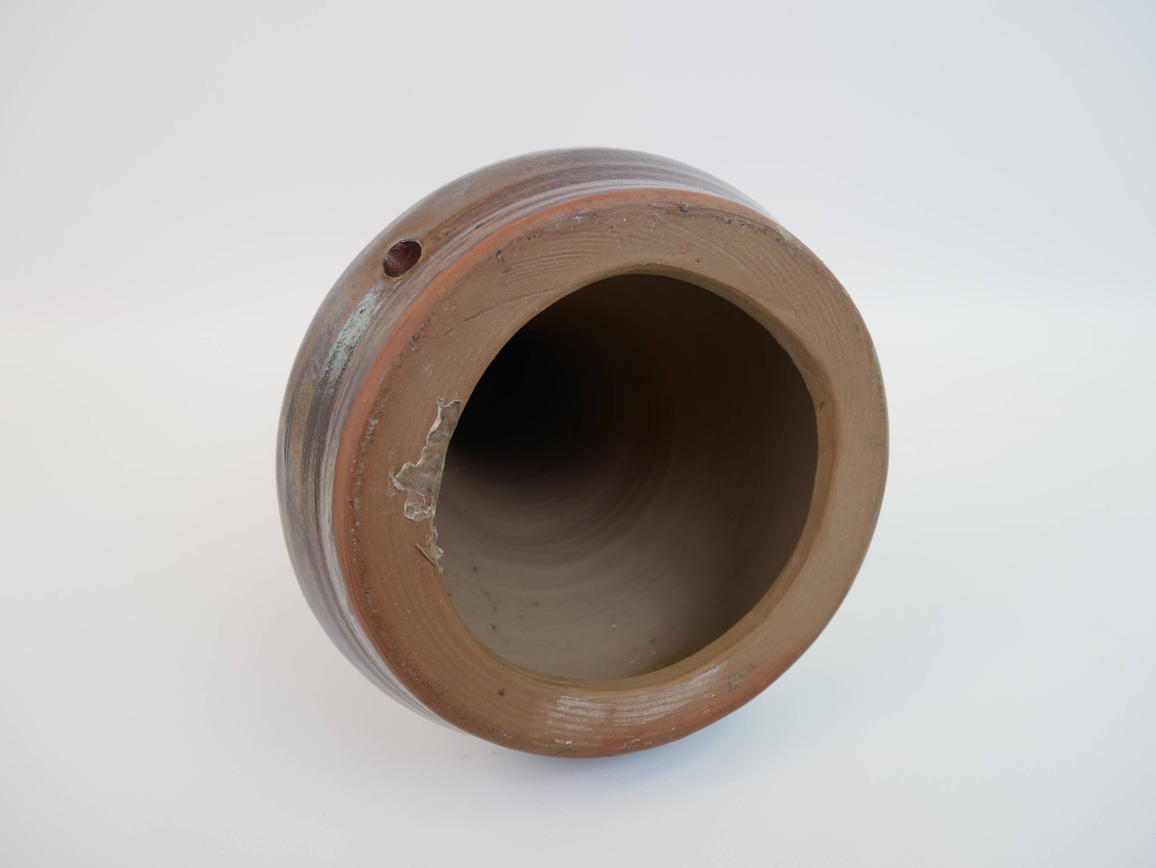 Large sea green ceramic lamp base