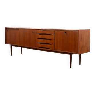 Large Scandinavian sideboard, teak, restored