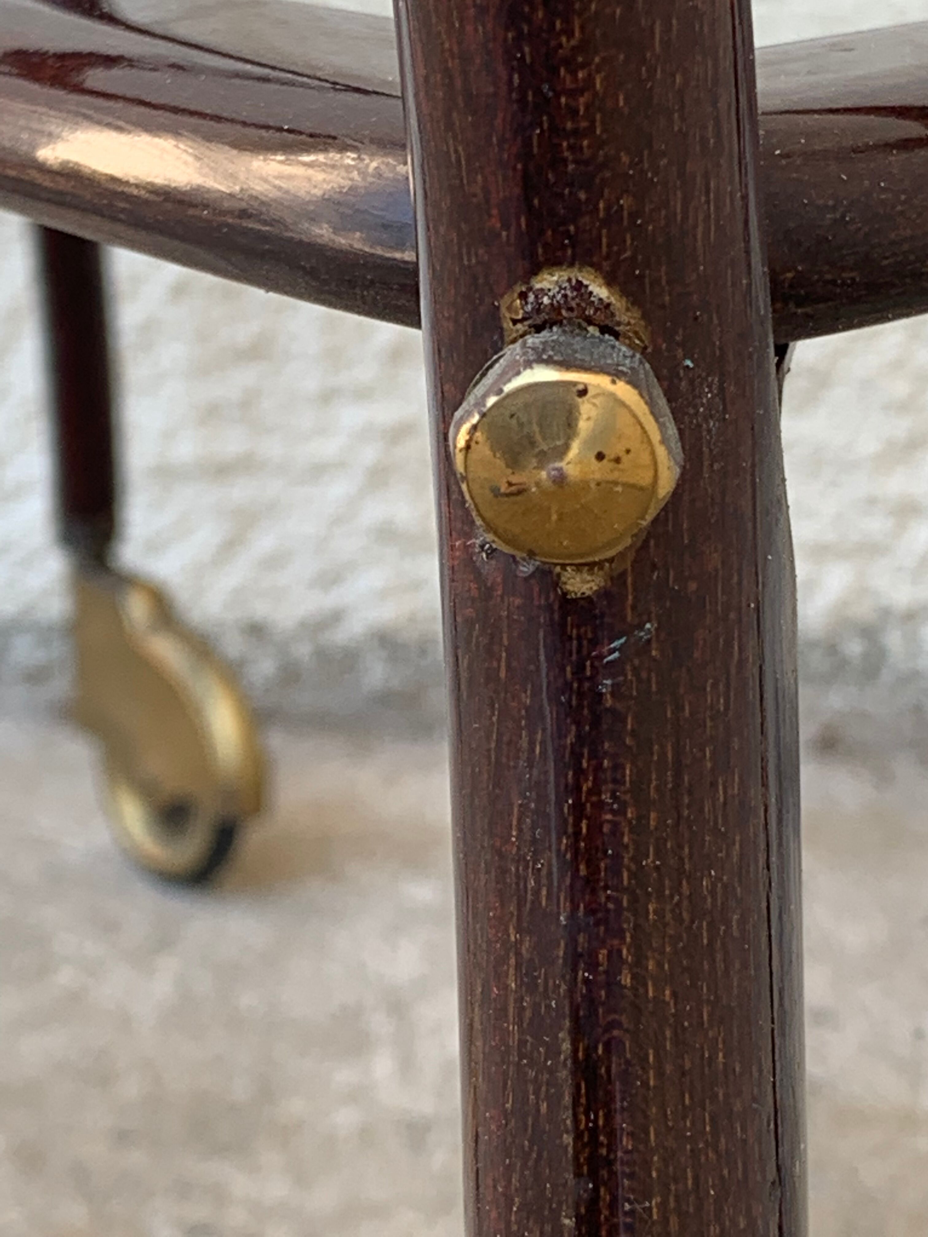 Serving trolley mahogany 1950