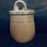 Handmade pot 14cm old vintage pottery flower decor wall hanging or to place on a beautiful piece of furniture