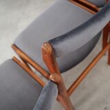 Ensemble de six chaises en teck, design danois, années 1960, production : Danemark
