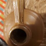 Brown stoneware carafe or pitcher